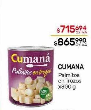 Nini Mayorista Cumana palmitos en trozos oferta