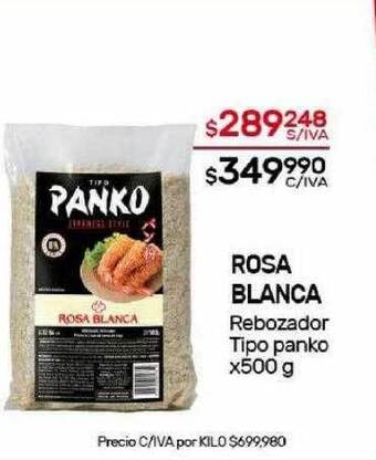 Nini Mayorista Rosa blanca rebozador tipo panko oferta