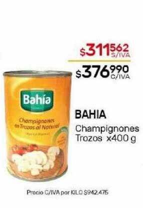 Nini Mayorista Bahia champignones trozos oferta