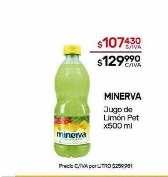 Nini Mayorista Minerva jugo de limón oferta