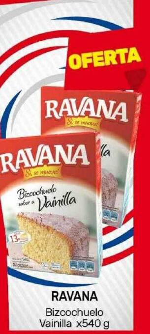 Nini Mayorista Ravana bizcochuelo vainilla oferta