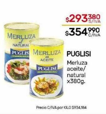 Nini Mayorista Puglisi merluza aceite natural oferta