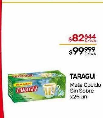 Nini Mayorista Taragui mate cocido sin sobre oferta