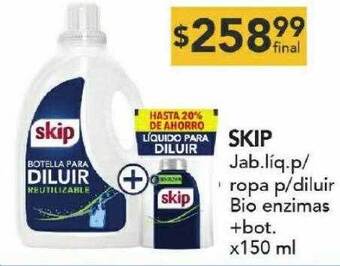 Nini Mayorista Skip jab. líq p ropa p diluir bio enzimas oferta