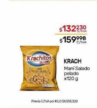 Nini Mayorista Krach maní salado pelado oferta