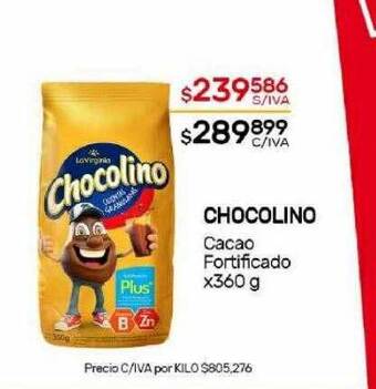 Nini Mayorista Chocolino cacao fortificado oferta