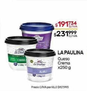 Nini Mayorista La paulina queso crema oferta