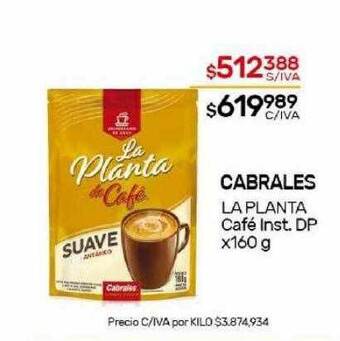 Nini Mayorista Cabrales la planta café inst. dp oferta