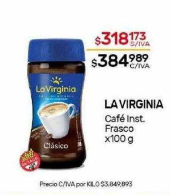 Nini Mayorista La virginia café inst frasco oferta