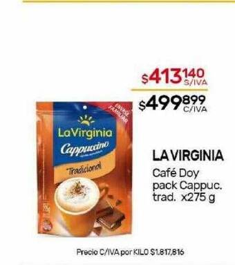 Nini Mayorista La virginia café doy pack cappuc. trad. oferta