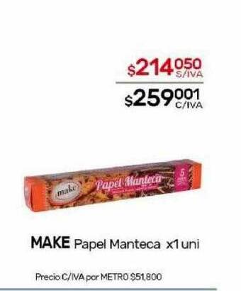 Nini Mayorista Make papel manteca oferta