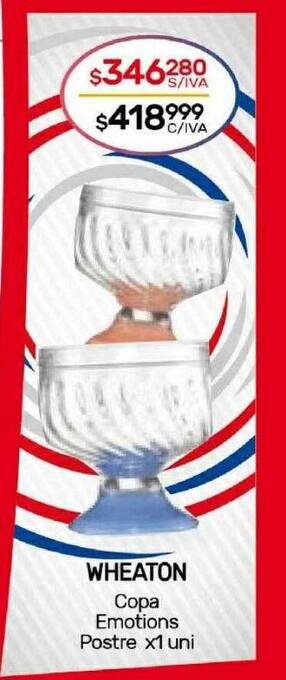 Nini Mayorista Wheaton copa emotions postre oferta