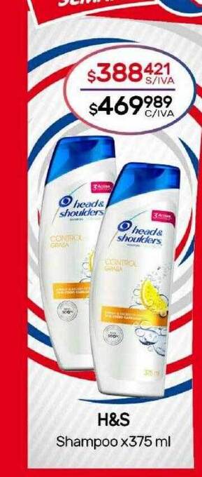 Nini Mayorista H&s shampoo oferta
