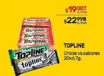 Nini Mayorista Topline chicle vs. sabores oferta