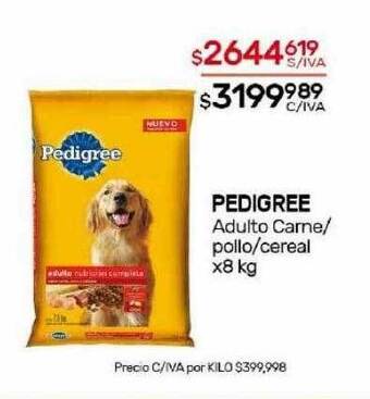 Nini Mayorista Pedigree adulto carne pollo cereal oferta