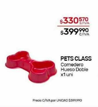 Nini Mayorista Pets class comedero hueso doble oferta