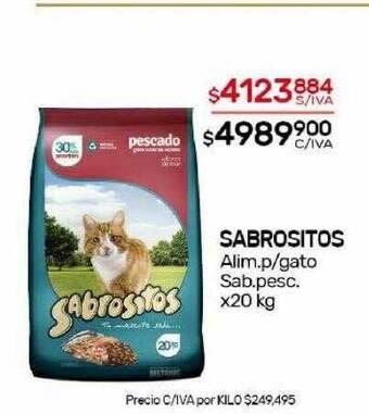 Nini Mayorista Sabrositos alim p gato sab pesc oferta