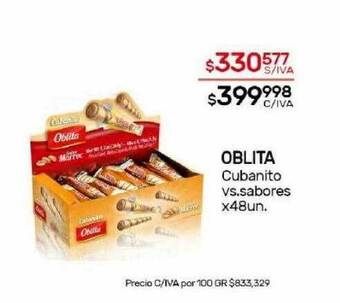 Nini Mayorista Oblita cubanito vs. sabores oferta