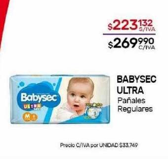 Nini Mayorista Babysec ultra pañales regulares oferta