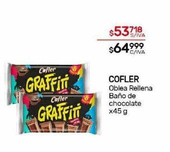 Nini Mayorista Cofler oblea rellena baño de chocolate oferta