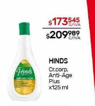 Nini Mayorista Hinds cr. corp. anti-age plus oferta