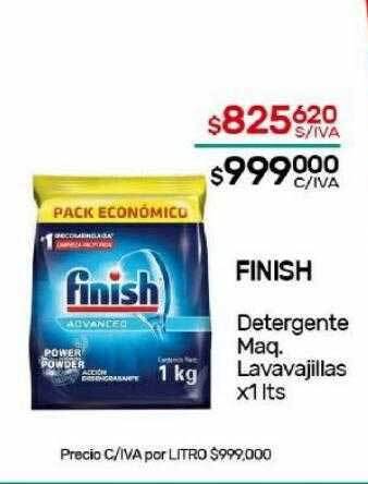 Nini Mayorista Finish detergente maq. lavavajillas oferta