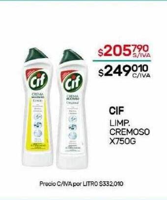 Nini Mayorista Cif. limp. cremoso oferta
