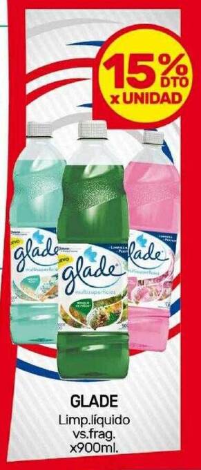 Nini Mayorista Glade limp. líquido vs. frag. oferta