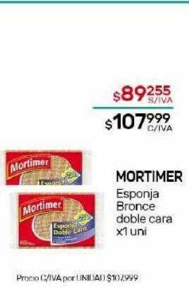 Nini Mayorista Mortimer esponja bronce doble cara oferta