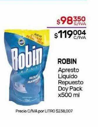 Nini Mayorista Robin apresto liquido repuesto doy pack oferta