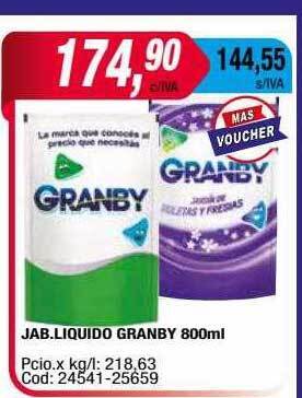 Maxiconsumo Jab. liquido granby oferta