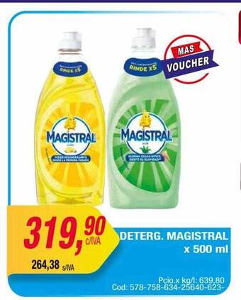 Maxiconsumo Deterg. magistral oferta