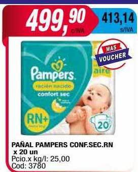 Maxiconsumo Panal pampers oferta