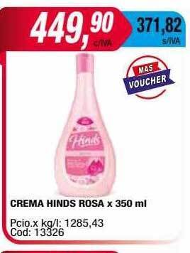 Maxiconsumo Crema hinds rosa oferta