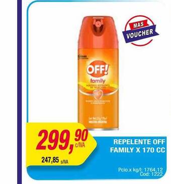 Maxiconsumo Repelente off family oferta