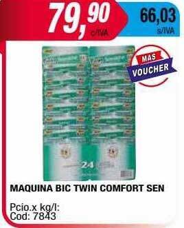Maxiconsumo Maquina bic twin comfort sen oferta