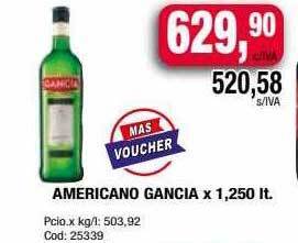 Maxiconsumo Americano gancia oferta