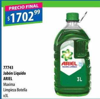 Micropack Jabon liquido ariel oferta