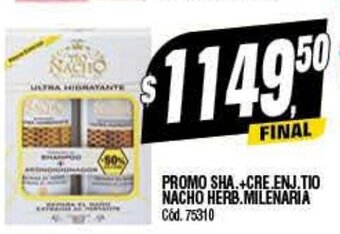 Supermercados Yaguar Promo Sha. +Cre. Enj. Tio Nacho Herb. Milenaria oferta
