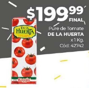 Diarco De La Huerta Pure de Tomate oferta