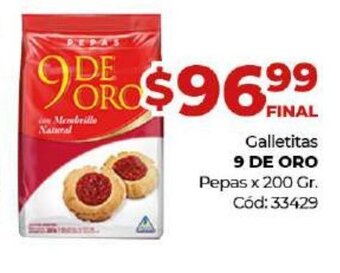 Diarco 9 De Oro Galletitas oferta