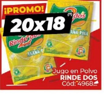 Diarco Rinde Dos Jugo en Polvo oferta