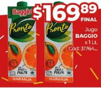 Diarco Baggio Jugo oferta