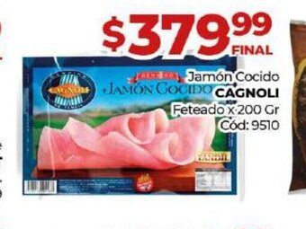 Diarco Cagnoli Jamón Cocido oferta