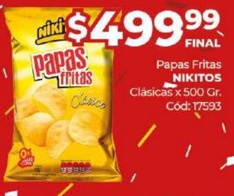 Diarco Nikitos Papas Fritas oferta