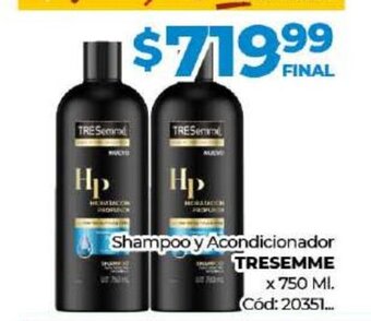 Diarco Tresemme Shampoo y Acondicionador oferta
