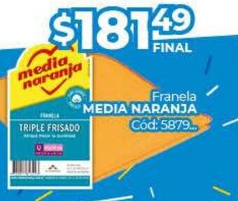 Diarco Media Naranja Franela oferta
