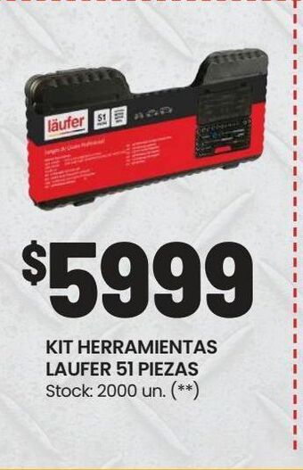 Changomas Kit herramientas laufer 51 piezas oferta