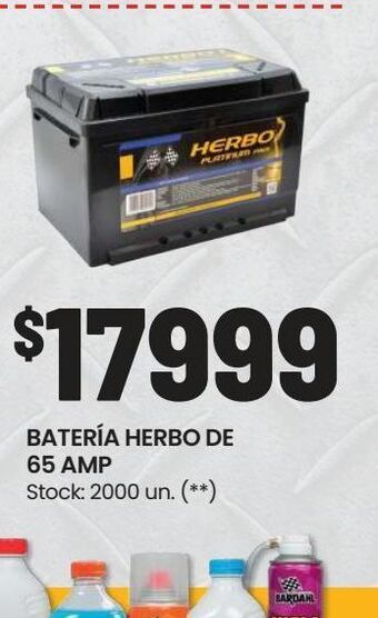 Changomas Batería herbo de 65 amp oferta