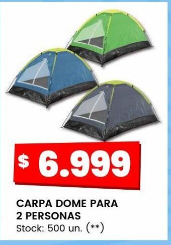Changomas Carpa dome para 2 personas oferta